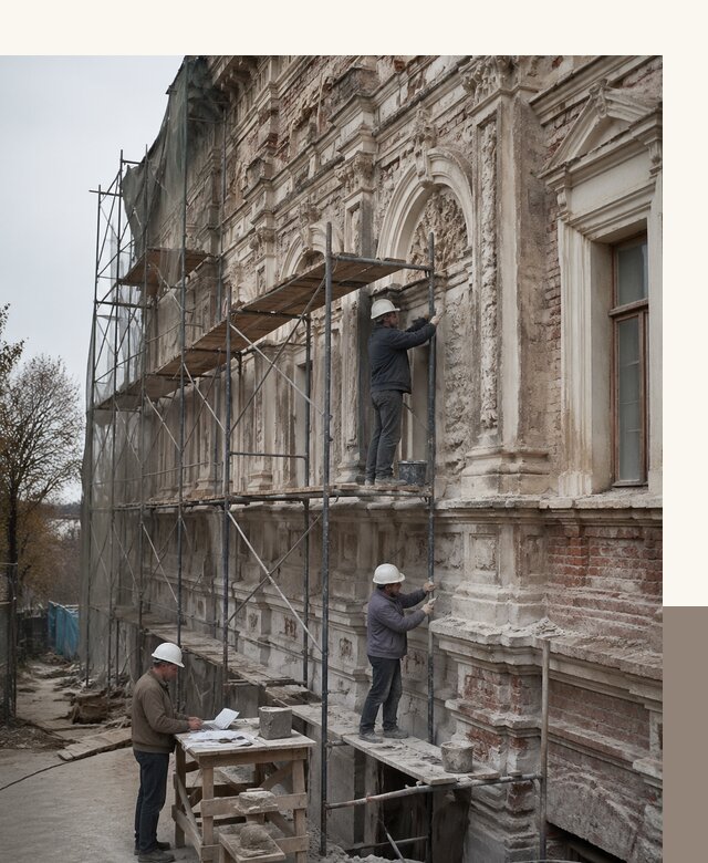 Реставрация объектов культурного наследия под ключ в Санкте-Петербурге